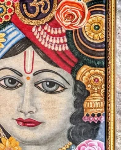The flute, and the Om mark