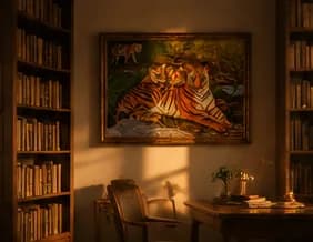 A quiet study or home library