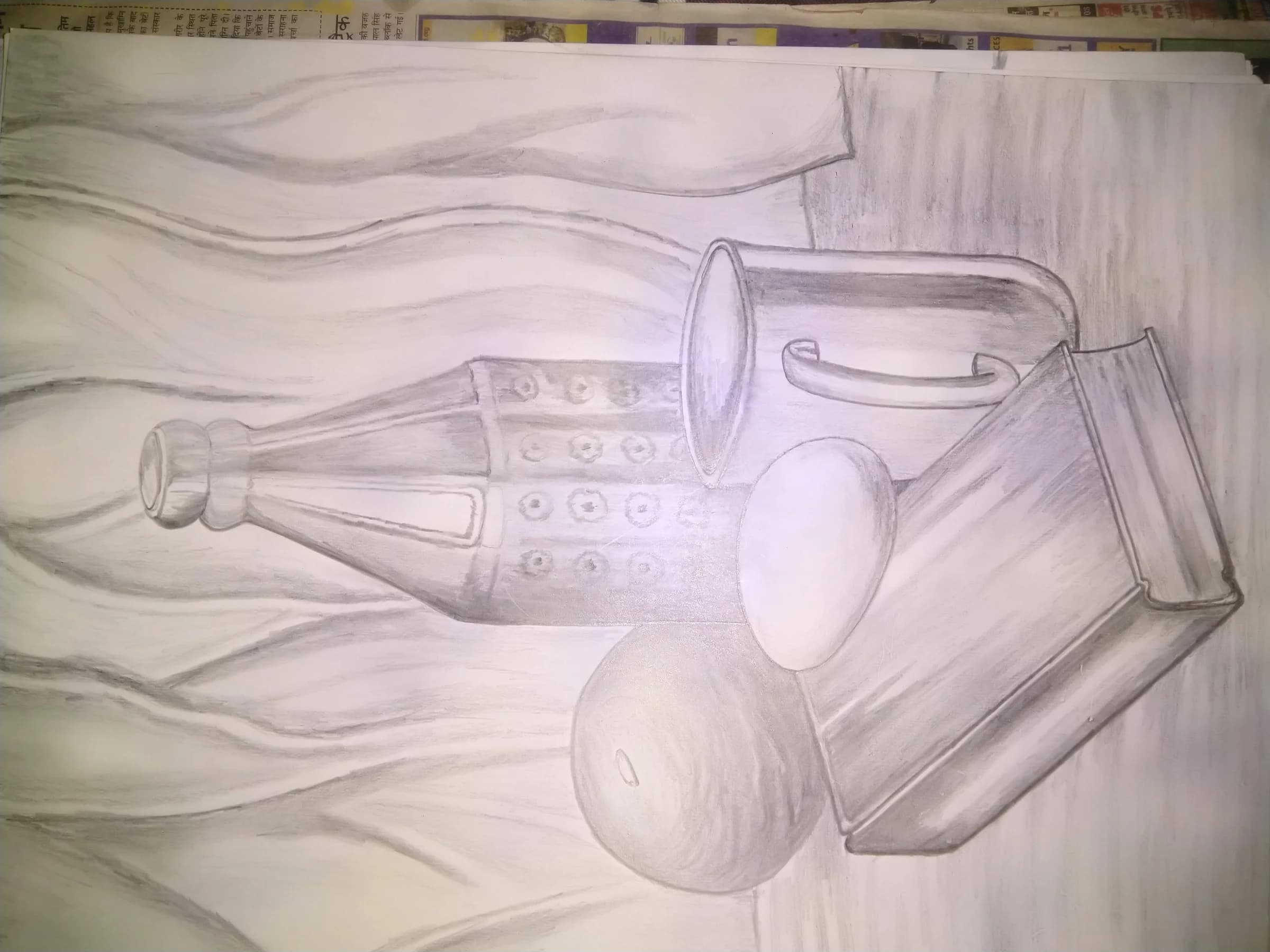 School art project in progress